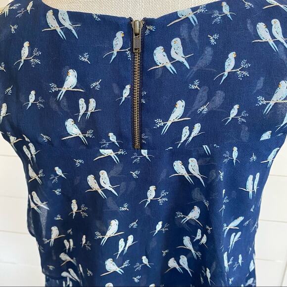 CAbi Parakeet Chirp layered tank top/ blouse with zipper - XS EUC - Picture 9 of 9